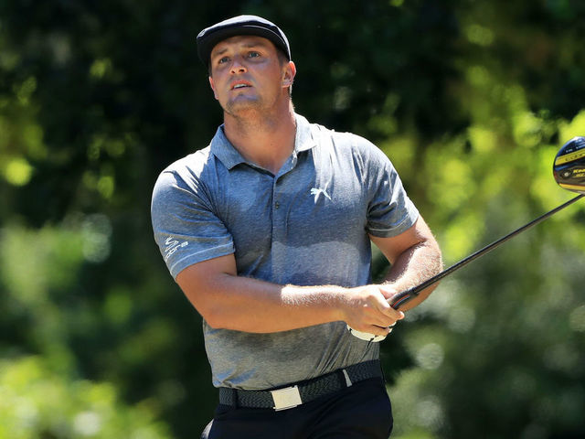 HILTON HEAD ISLAND, SOUTH CAROLINA - JUNE 20: Bryson DeChambeau of the United States plays his shot from the fourth tee during the third round of the RBC Heritage on June 20, 2020 at Harbour Town Golf Links in Hilton Head Island, South Carolina.