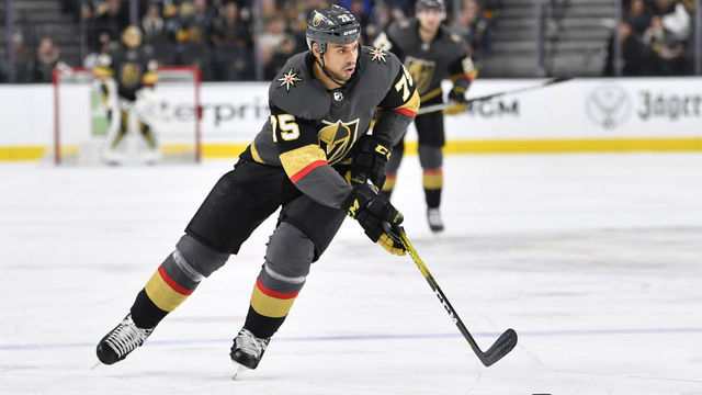 LAS VEGAS, NEVADA - JANUARY 11: Ryan Reaves #75 of the Vegas Golden Knights skates during the third period against the Columbus Blue Jackets at T-Mobile Arena on January 11, 2020 in Las Vegas, Nevada.