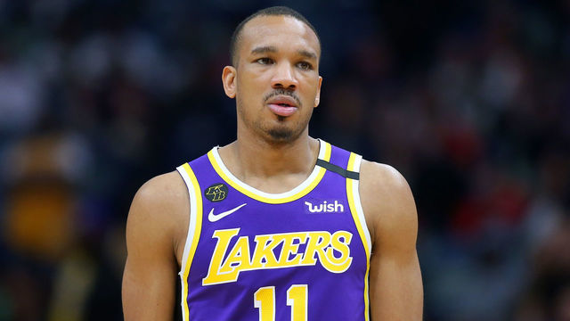 NEW ORLEANS, LOUISIANA - MARCH 01: Avery Bradley #11 of the Los Angeles Lakers reacts against the New Orleans Pelicans during the second half at the Smoothie King Center on March 01, 2020 in New Orleans, Louisiana.