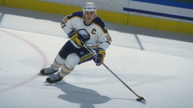 1993-1994: Leftwinger Alexander Mogilny of the Buffalo Sabres. Mandatory Credit: Rick Stewart /Allsport
