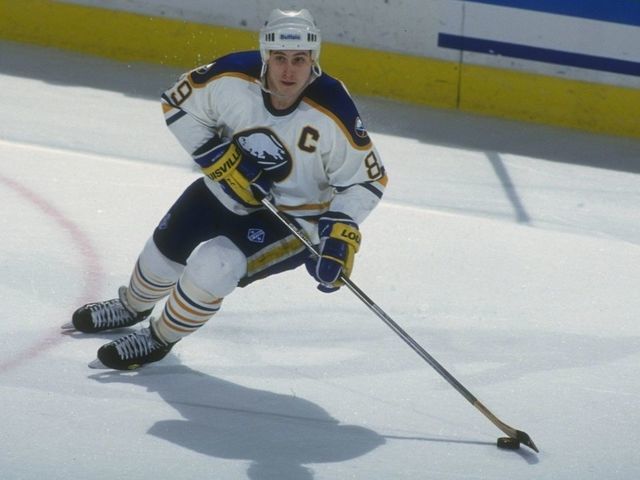 1993-1994: Leftwinger Alexander Mogilny of the Buffalo Sabres. Mandatory Credit: Rick Stewart /Allsport