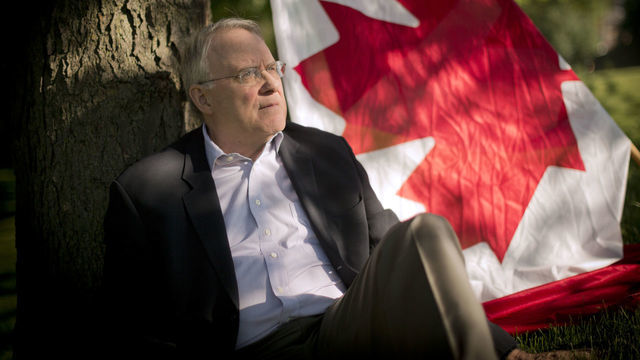 TORONTO, ON - JUNE 27: Ken Dryden photographed in Toronto at the University of Toronto campus. For the Ken Dryden Canada edition. June 27, 2014 (Lucas Oleniuk/Toronto Star via Getty Images)
