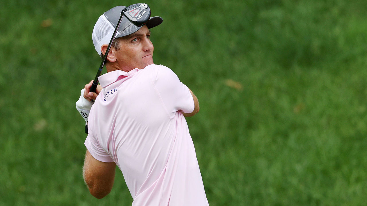 CROMWELL, CONNECTICUT - JUNE 27: Brendon Todd of the United States plays his shot from the 15th tee during the third round of the Travelers Championship at TPC River Highlands on June 27, 2020 in Cromwell, Connecticut.