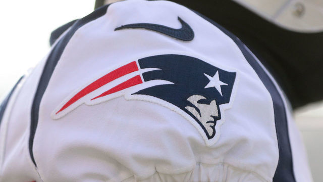 CINCINNATI, OH - DECEMBER 15: A New England Patriots logo during the game against the New England Patriots and the Cincinnati Bengals on December 15th 2019, at Paul Brown Stadium in Cincinnati, OH.