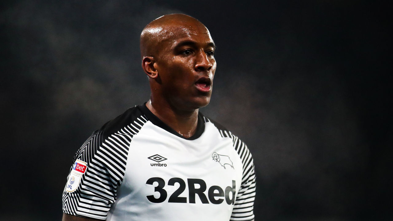 Derby County's Andre Wisdom Derby County v Queens Park Rangers - Sky Bet Championship - Pride Park 30-11-2019 .