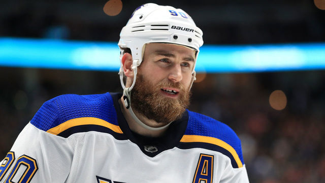 ANAHEIM, CALIFORNIA - MARCH 11: Ryan O'Reilly #90 of the St. Louis Blues looks on during the second period of a game against the Anaheim Ducks at Honda Center on March 11, 2020 in Anaheim, California.