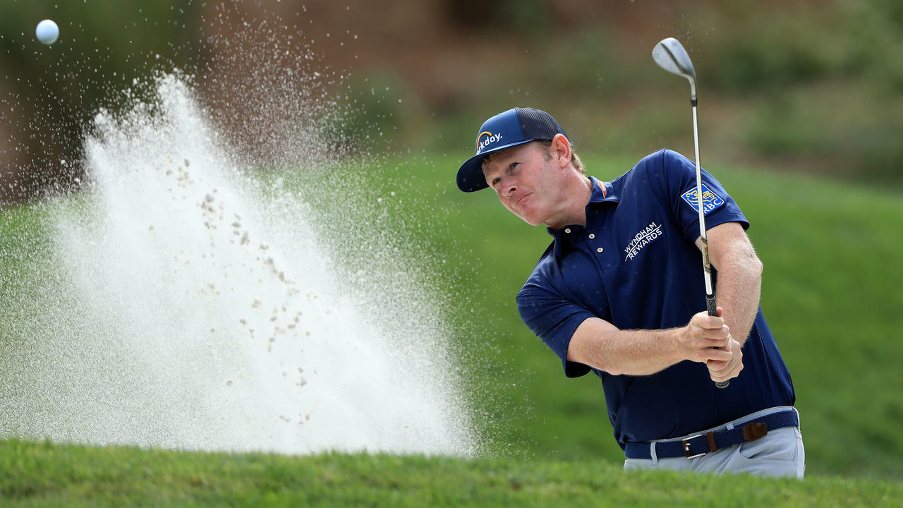 ORLANDO, FLORIDA - MARCH 10: Brandt Snedeker plays a shot during a practice round prior to the PLAYERS Championship at the TPC Stadium course on March 10, 2020 in Orlando, Florida.