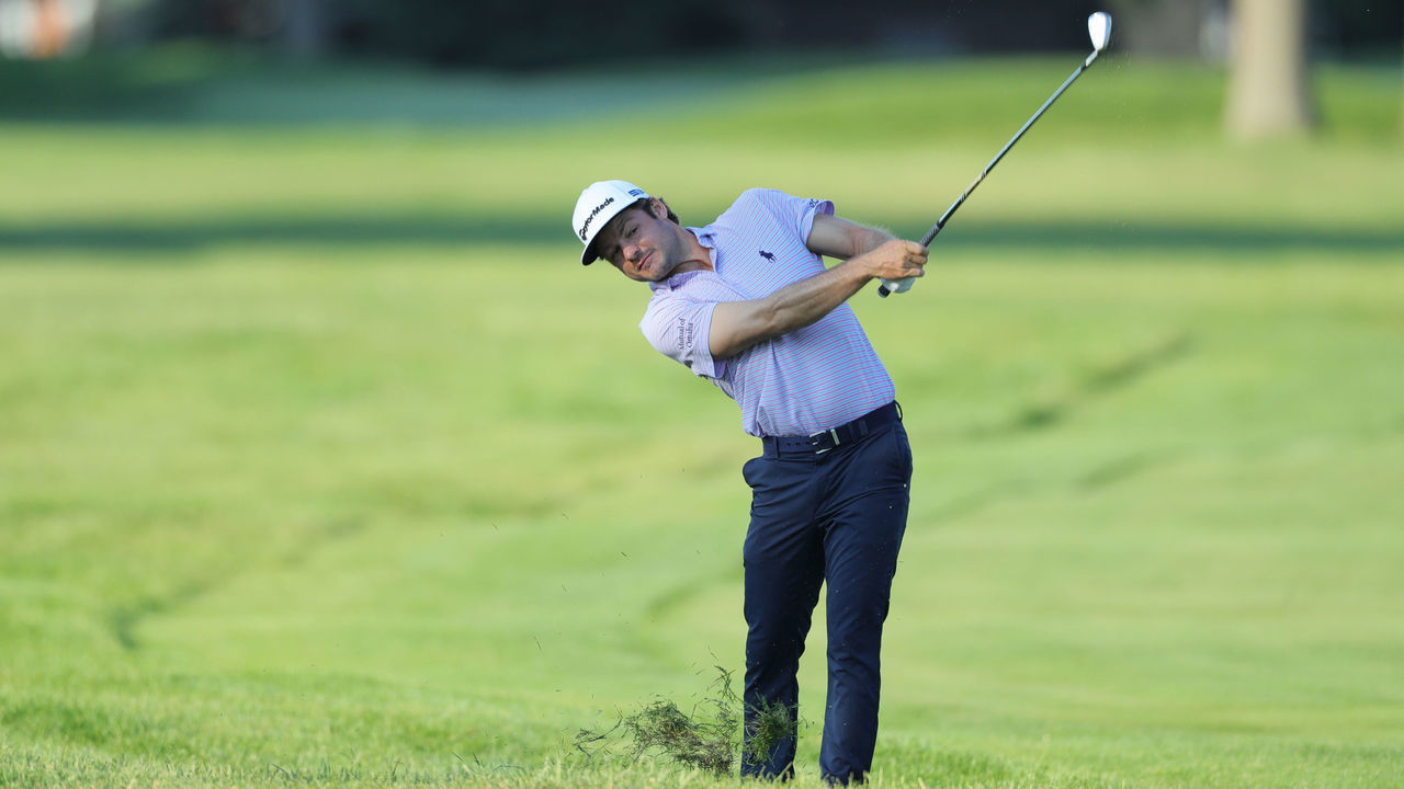 DETROIT, MICHIGAN - JULY 02: Doc Reman of the United States pjays a shot on the 11th hole during the first round of the Rocket Mortgage Classic on July 02, 2020 at the Detroit Golf Club in Detroit, Michigan.