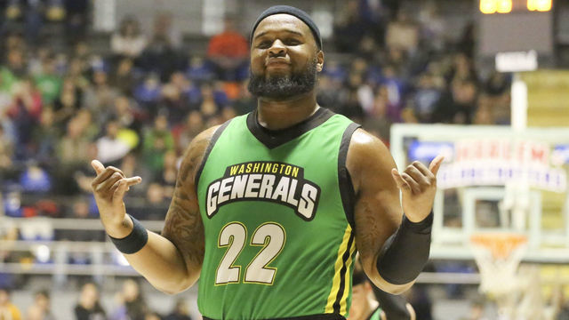 Smith of the Washington Generals during an exhibition game against Harlem Globetrotters at PalaRuffini on March 06, 2018 in Turin, Italy.