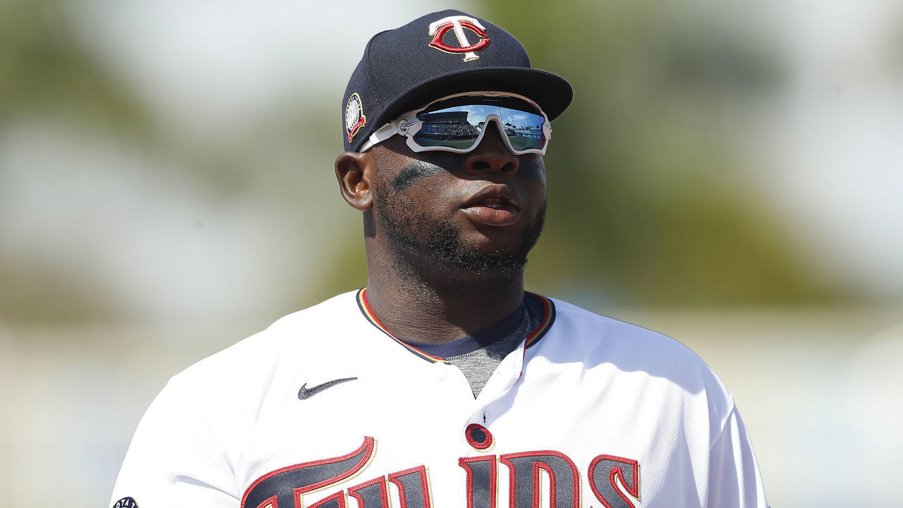 FORT MYERS, FLORIDA - FEBRUARY 26: Miguel Sano #22 of the Minnesota Twins in action against the Philadelphia Phillies during a Grapefruit League spring training game at Hammond Stadium on February 26, 2020 in Fort Myers, Florida.
