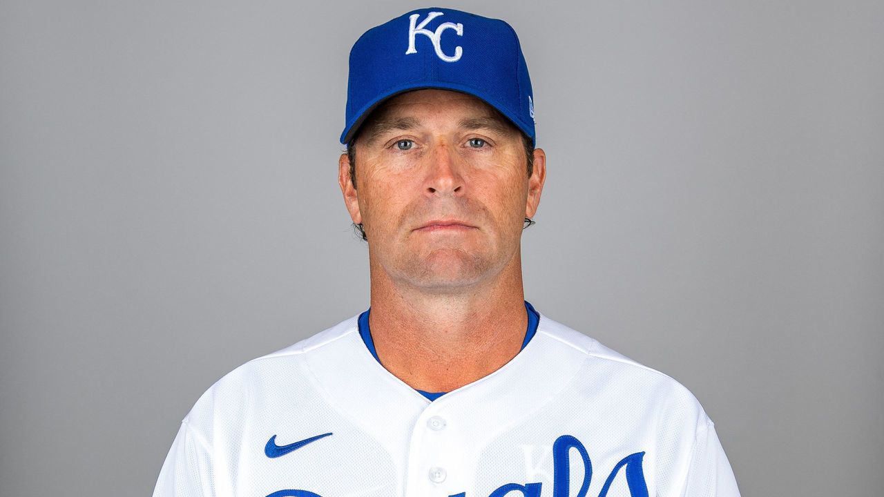 SURPRISE, AZ - FEBRUARY 20: Mike Matheny #22 of Kansas City Royals poses during Photo Day on Thursday, February 20, 2020 at Surprise Stadium in Surprise, Arizona.