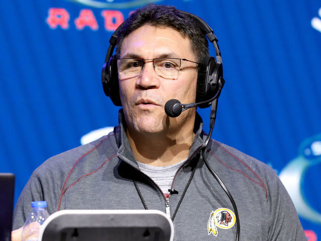 MIAMI, FLORIDA - JANUARY 30: NFL coach, Ron Rivera, of the Washington Redskins speaks onstage during day 2 of SiriusXM at Super Bowl LIV on January 30, 2020 in Miami, Florida.