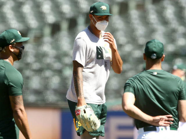 Oakland Athletics P Sean Manaea considering wearing mask during