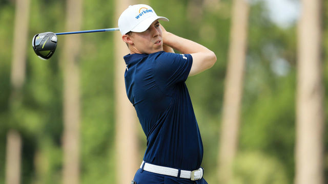 HILTON HEAD ISLAND, SOUTH CAROLINA - JUNE 21: Matthew Fitzpatrick of England plays his shot from the tenth tee during the final round of the RBC Heritage on June 21, 2020 at Harbour Town Golf Links in Hilton Head Island, South Carolina.