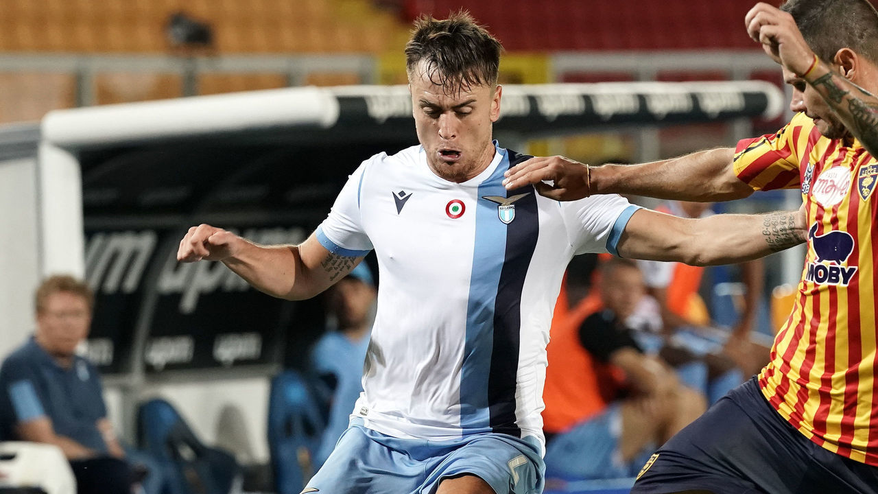 Patricio Gabarrón Patric of SS Lazio during the Serie A match between US Lecce and SS Lazio on July 7, 2020 stadium "via del Mare" in Lecce, Italy