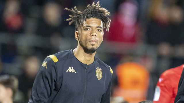 NIMES, FRANCE - February 01: Benjamin Henrichs #39 of Monaco during the Nimes V Monaco, French Ligue 1, regular season match at Stade des Costieres on February 1st 2020, Nimes, France