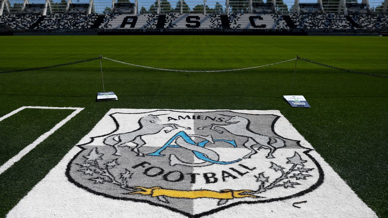 The Licorne Stadium of Amiens is pictured on June 25, 2020 as Amiens' players resumed training in uncertainty while their club is fighting before courts and tribunals to avoid relegation to Ligue 2.