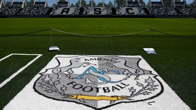 The Licorne Stadium of Amiens is pictured on June 25, 2020 as Amiens' players resumed training in uncertainty while their club is fighting before courts and tribunals to avoid relegation to Ligue 2.
