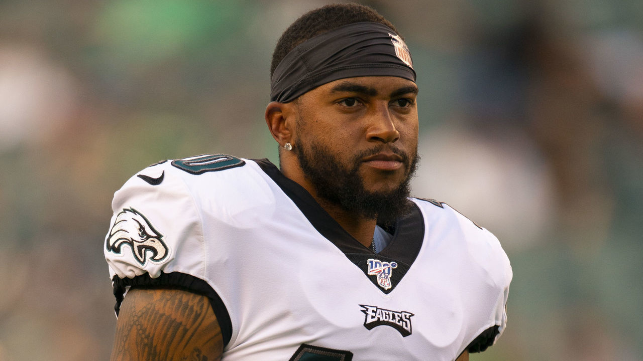 PHILADELPHIA, PA - AUGUST 22: DeSean Jackson #10 of the Philadelphia Eagles looks on prior to the preseason game against the Baltimore Ravens at Lincoln Financial Field on August 22, 2019 in Philadelphia, Pennsylvania.