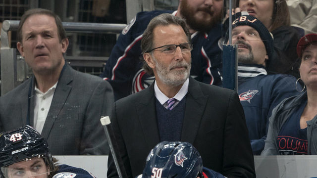 COLUMBUS, OH - MARCH 01: Columbus Blue Jackets Head Coach John Tortorella looks on during the game between the Columbus Blue Jackets and the Vancouver Canucks at Nationwide Arena in Columbus, Ohio on March 1, 2020.