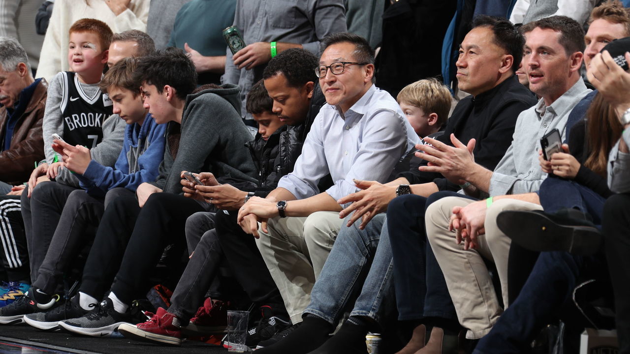 BROOKLYN, NY - DECEMBER 8: Brooklyn Nets owner Joseph Tsai attends a game between the Brooklyn Nets and the Denver Nuggets on December 8, 2019 at Barclays Center in Brooklyn, New York. Mandatory Copyright Notice: Copyright 2019 NBAE