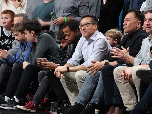 BROOKLYN, NY - DECEMBER 8: Brooklyn Nets owner Joseph Tsai attends a game between the Brooklyn Nets and the Denver Nuggets on December 8, 2019 at Barclays Center in Brooklyn, New York. Mandatory Copyright Notice: Copyright 2019 NBAE