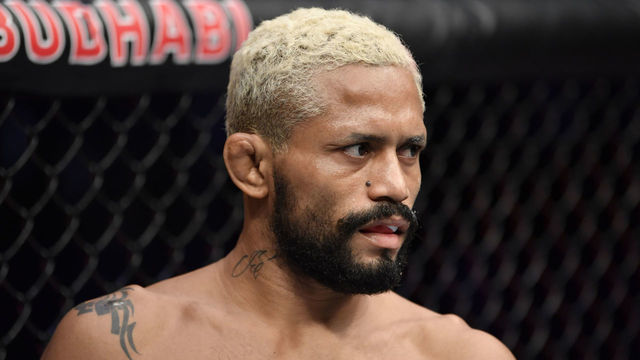 ABU DHABI, UNITED ARAB EMIRATES - JULY 19: Deiveson Figueiredo of Brazil prepares to fight Joseph Benavidez in their UFC flyweight championship bout during the UFC Fight Night event inside Flash Forum on UFC Fight Island on July 19, 2020 in Yas Island, Abu Dhabi, United Arab Emirates.