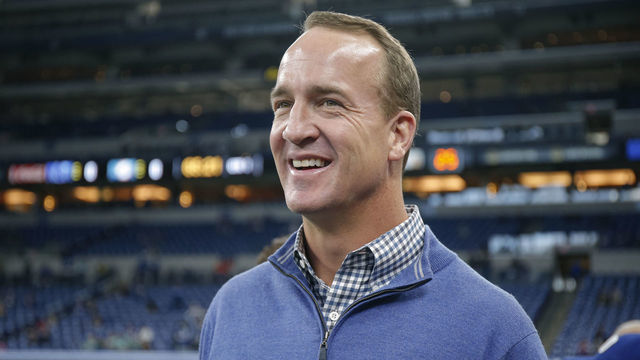 INDIANAPOLIS, IN - NOVEMBER 10: Former Indianapolis Colts quarterback Peyton Manning is seen before the game against the Miami Dolphins at Lucas Oil Stadium on November 10, 2019 in Indianapolis, Indiana.