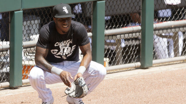 CHICAGO - JULY 10: Tim Anderson #7 of the Chicago White Sox looks on during summer workouts as part of Major League Baseball Spring Training 2.0 on July 10, 2020 at Guaranteed Rate Field in Chicago, Illinois.