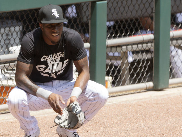 CHICAGO - JULY 10: Tim Anderson #7 of the Chicago White Sox looks on during summer workouts as part of Major League Baseball Spring Training 2.0 on July 10, 2020 at Guaranteed Rate Field in Chicago, Illinois.