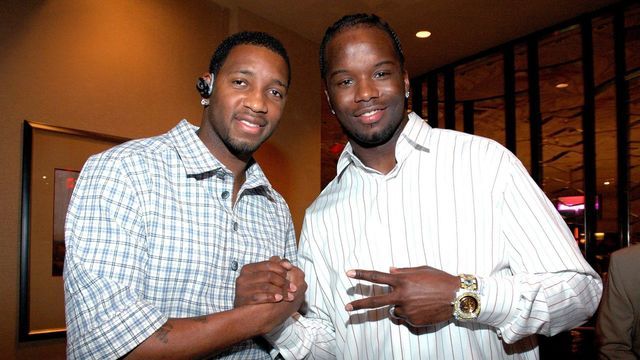 LAS VEGAS - JUNE 24: In this handout image supplied by the Sports Dream Foundation, Tracy McGrady and Jermaine O'Neal attend Celebrity Basketball's "Old School vs. New School" Poker Tournament on June 24, 2006 in Las Vegas, Nevada.