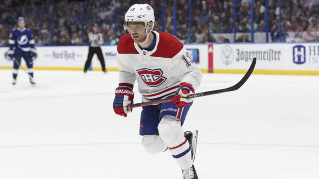 TAMPA, FL - MARCH 05: Montreal Canadiens center Max Domi (13) skates in the 2nd period of the NHL game between the Montreal Canadiens and Tampa Bay Lightning on March 05, 2020 at Amalie Arena in Tampa, FL.