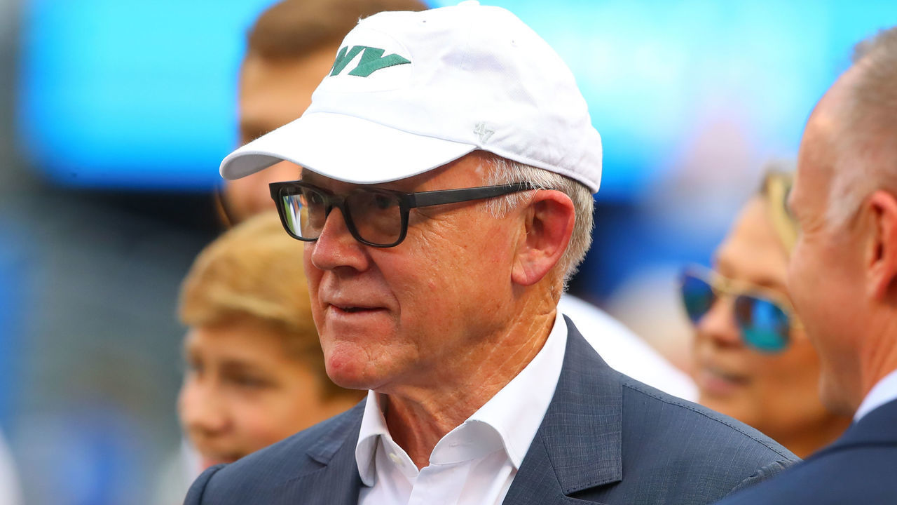 EAST RUTHERFORD, NJ - AUGUST 08: New York Jets owner Woody Johnson prior to the National Football League pre-season football game between the New York Giants and the New York Jets on August 8, 2019 at MetLife Stadium in East Rutherford, NJ.