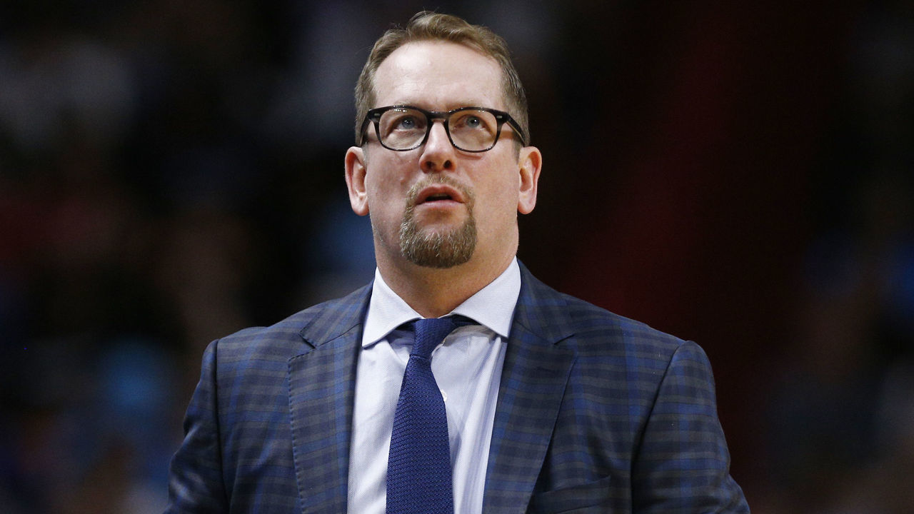 MIAMI, FLORIDA - JANUARY 02: Head coach Nick Nurse of the Toronto Raptors reacts against the Miami Heat during the second half at American Airlines Arena on January 02, 2020 in Miami, Florida. NOTE TO USER: User expressly acknowledges and agrees that, by downloading and/or using this photograph, user is consenting to the terms and conditions of the Getty Images License Agreement.