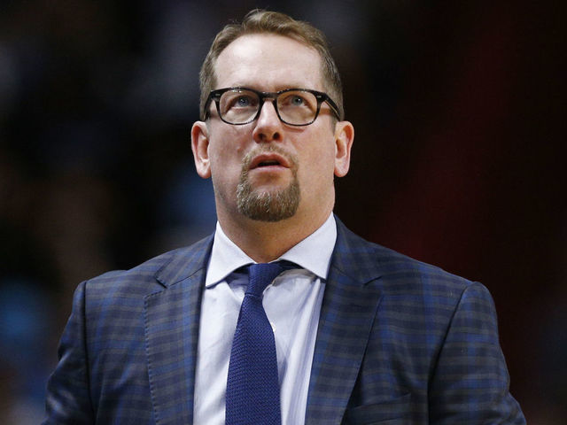 MIAMI, FLORIDA - JANUARY 02: Head coach Nick Nurse of the Toronto Raptors reacts against the Miami Heat during the second half at American Airlines Arena on January 02, 2020 in Miami, Florida. NOTE TO USER: User expressly acknowledges and agrees that, by downloading and/or using this photograph, user is consenting to the terms and conditions of the Getty Images License Agreement.