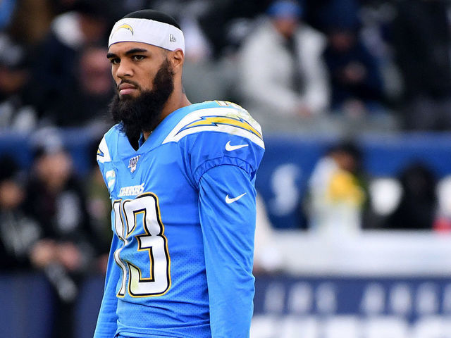 CARSON, CALIFORNIA - DECEMBER 22: Keenan Allen #13 of the Los Angeles Chargers waits during a 24-17 Oakland Raiders win at Dignity Health Sports Park on December 22, 2019 in Carson, California.