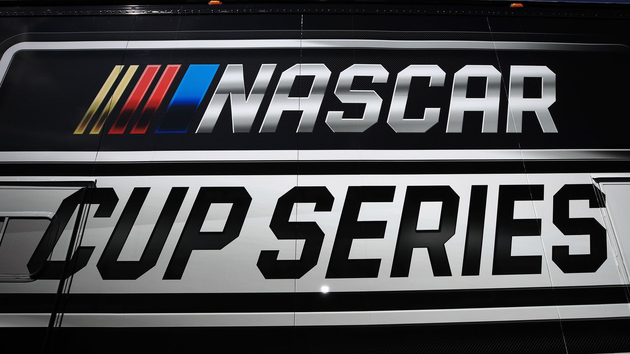 AVONDALE, ARIZONA - MARCH 06: A general view of the NASCAR Cup Series logo during practice for the NASCAR Cup Series FanShield 500 at Phoenix Raceway on March 06, 2020 in Avondale, Arizona.