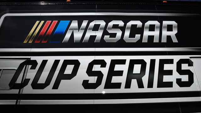 AVONDALE, ARIZONA - MARCH 06: A general view of the NASCAR Cup Series logo during practice for the NASCAR Cup Series FanShield 500 at Phoenix Raceway on March 06, 2020 in Avondale, Arizona.