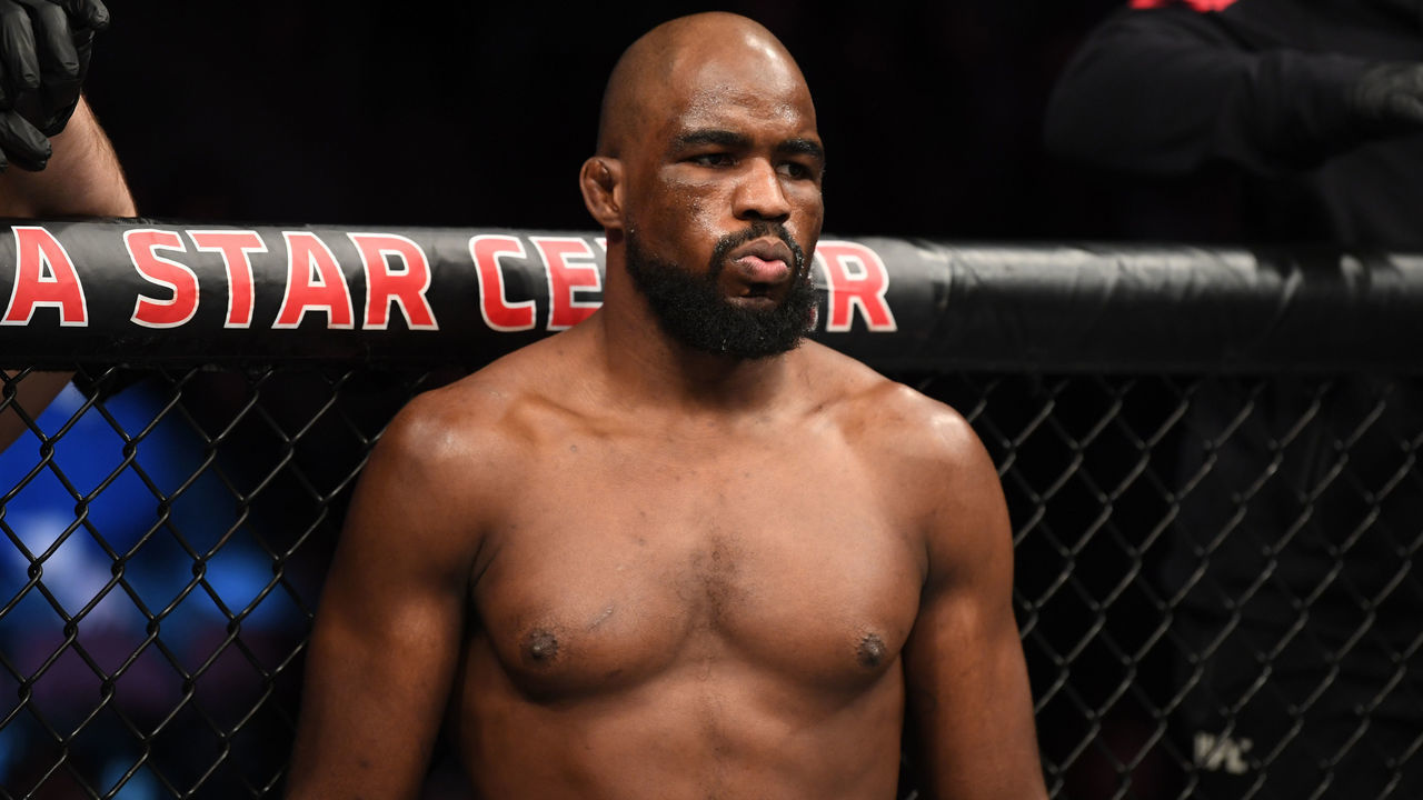 RIO RANCHO, NEW MEXICO - FEBRUARY 15: Corey Anderson stands in his corner prior to his light heavyweight bout against Jan Blachowicz of Poland during the UFC Fight Night event at Santa Ana Star Center on February 15, 2020 in Rio Rancho, New Mexico.