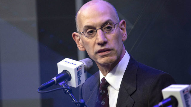 NEW YORK, NEW YORK - JUNE 18: NBA Commissioner Adam Silver visits SiriusXM Studios on June 18, 2019 in New York City.