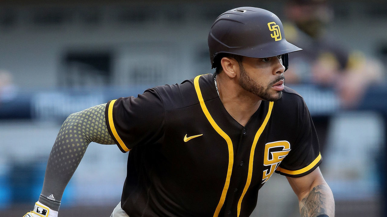 SAN DIEGO, CALIFORNIA - JULY 16: Tommy Pham #28 of the San Diego Padres at bat during an intrasquad game for their summer workouts at PETCO Park on July 16, 2020 in San Diego, California.