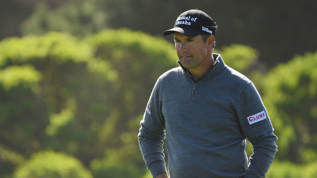 PEBBLE BEACH, CALIFORNIA - FEBRUARY 08: Padraig Harrington of Ireland looks on during the third round of the AT&T Pebble Beach Pro-Am at Spyglass Hill Golf Course on February 08, 2020 in Pebble Beach, California.