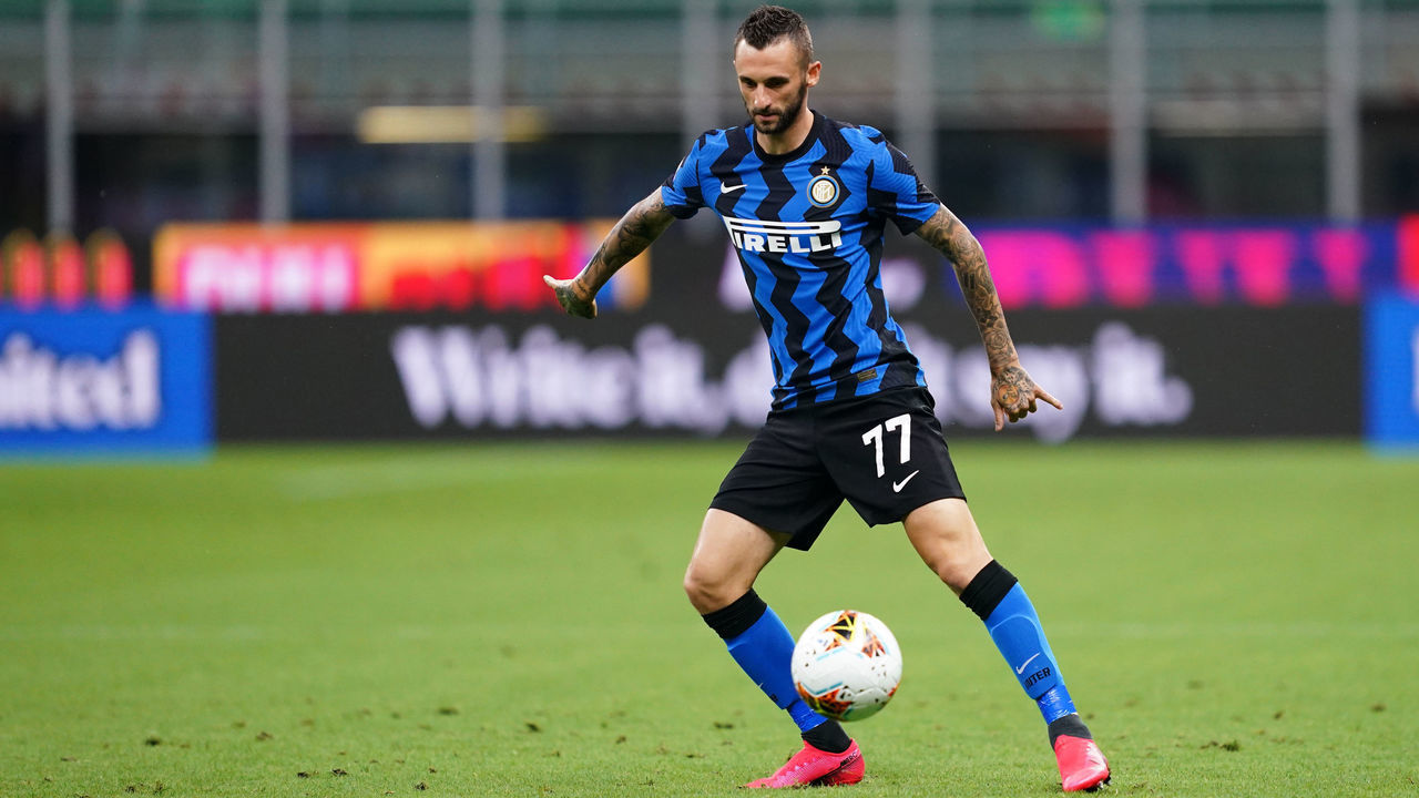 STADIO GIUSEPPE MEAZZA, MILANO, ITALY - 2020/07/28: Marcelo Brozovic of FC Internazionale in action during the Serie A match between FC Internazionale and Ssc Napoli. Internazionale fc wins 2-0 over Ssc Napoli.