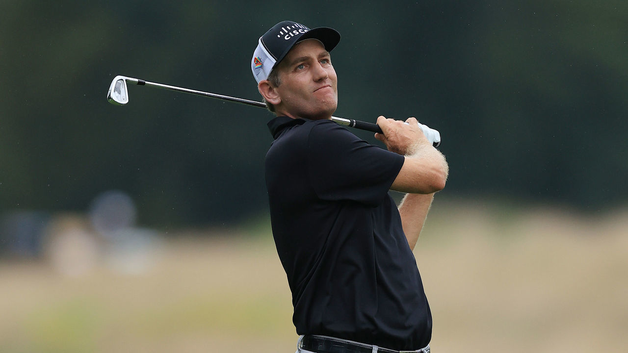 MEMPHIS, TENNESSEE - AUGUST 01: Brendon Todd of the United States plays a shot on the seventh hole during the third round of the World Golf Championship-FedEx St Jude Invitational at TPC Southwind on August 01, 2020 in Memphis, Tennessee.