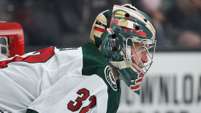 LOS ANGELES, CA - MARCH 7: Alex Stalock #32 of the Minnesota Wild looks on during the third period against the Los Angeles Kings at STAPLES Center on March 7, 2020 in Los Angeles, California.