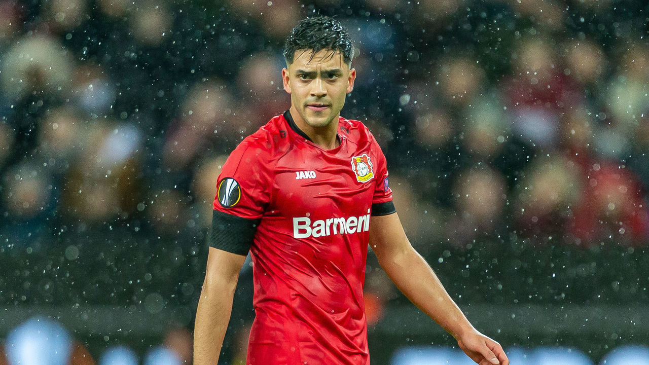 LEVERKUSEN, GERMANY - FEBRUARY 20: (BILD ZEITUNG OUT) Nadiem Amiri of Bayer 04 Leverkusen looks on during the UEFA Europa League round of 32 first leg match between Bayer 04 Leverkusen and FC Porto at BayArena on February 20, 2020 in Leverkusen, Germany.