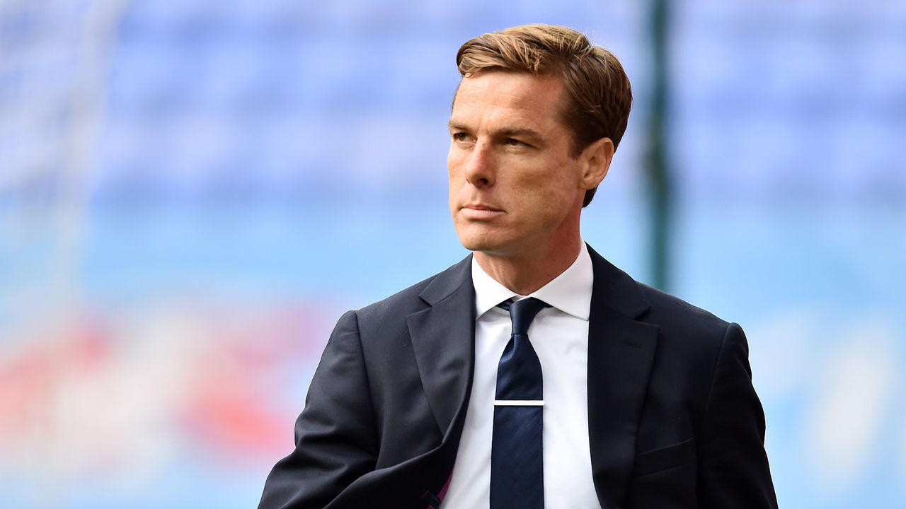 WIGAN, ENGLAND - JULY 22: Scott Parker, Manager of Fulham is seen prior the Sky Bet Championship match between Wigan Athletic and Fulham at DW Stadium on July 22, 2020 in Wigan, England. Football Stadiums around Europe remain empty due to the Coronavirus Pandemic as Government social distancing laws prohibit fans inside venues resulting in all fixtures being played behind closed doors.