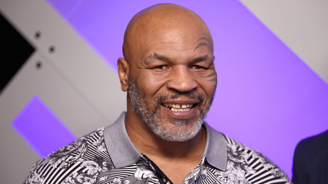 BURBANK, CALIFORNIA - JANUARY 18: (EDITORIAL USE ONLY. NO COMMERCIAL USE) Mike Tyson speaks with Mario Lopez at Capital One Podcast Studio during the 2019 iHeartRadio Podcast Awards Presented by Capital One at the iHeartRadio Theater LA on January 18, 2019 in Burbank, California.