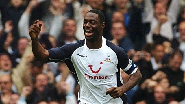 Tottenham Hotspur's Ledley King celebrates his goal