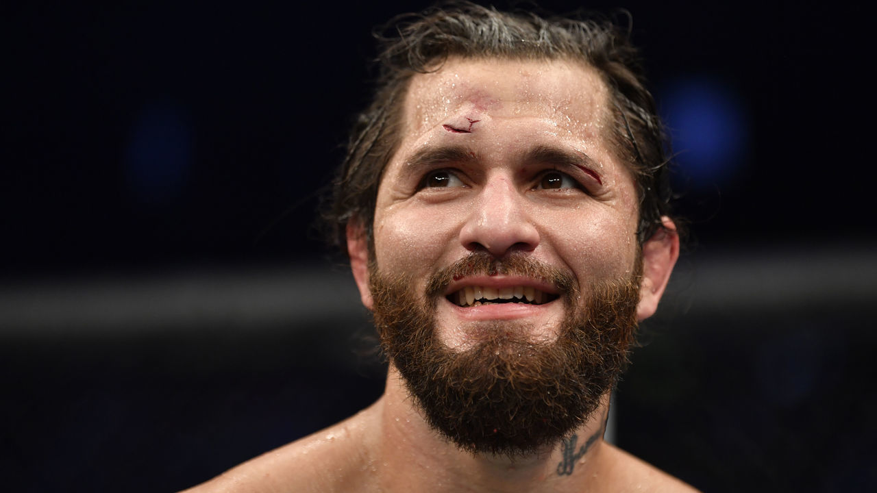 ABU DHABI, UNITED ARAB EMIRATES - JULY 12: Jorge Masvidal reacts after his decision loss to Kamaru Usman in their UFC welterweight championship fight during the UFC 251 event at Flash Forum on UFC Fight Island on July 12, 2020 on Yas Island, Abu Dhabi, United Arab Emirates.